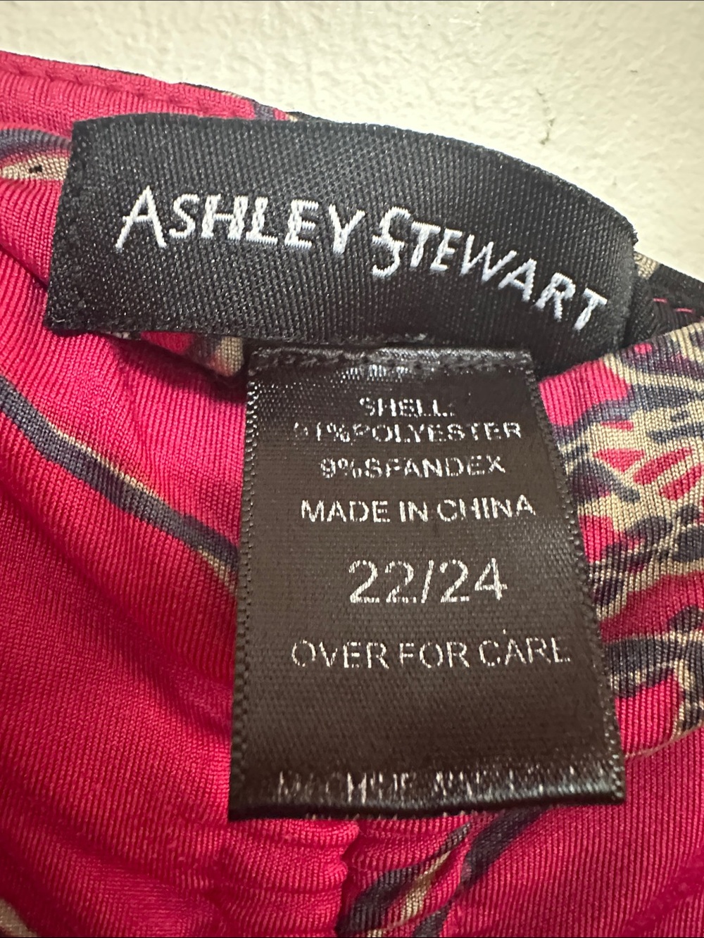 Ashley Stewart Fuchsia and Black Floral Maxi - Picture 2 of 7